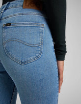 Damskie Spodnie Jeansowe Lee Scarlett High Zip Partly Cloudy L31BERPA 112320161